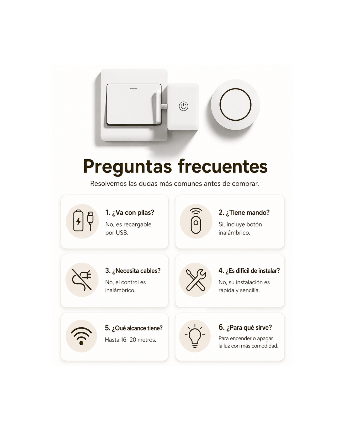 Interruptor Inteligente Sin Cables